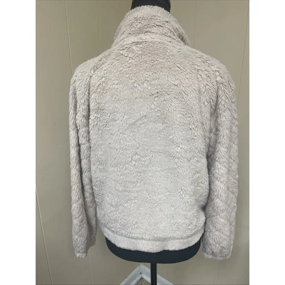 NO BOUNDARIES  Pull Over Fleece Jacket w/ Zipper & Pocket Child Sm (3-5) Cream - Picture 3 of 4